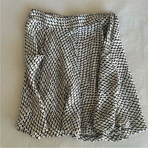 Zara black and white dressy skirt